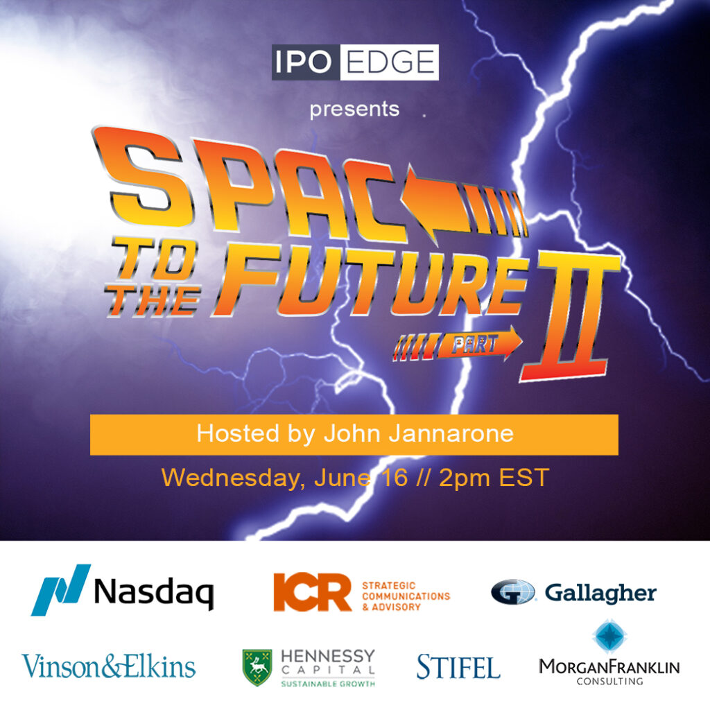 Join “SPAC to the Future 2” June 16 with Gallagher, Stifel, Nasdaq, ICR